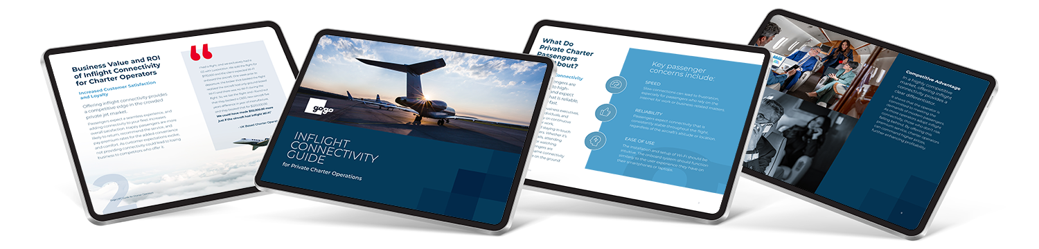 Inflight connectivity for charter operators Inflight connectivity for charter operators